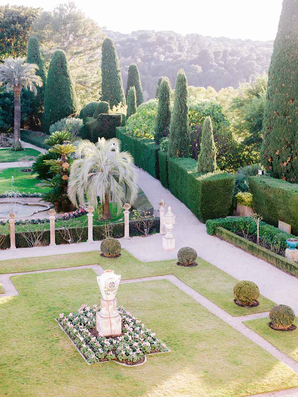 le jardin à la française vue de haut